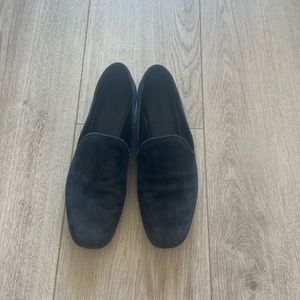 Vince dark blue suede loafers